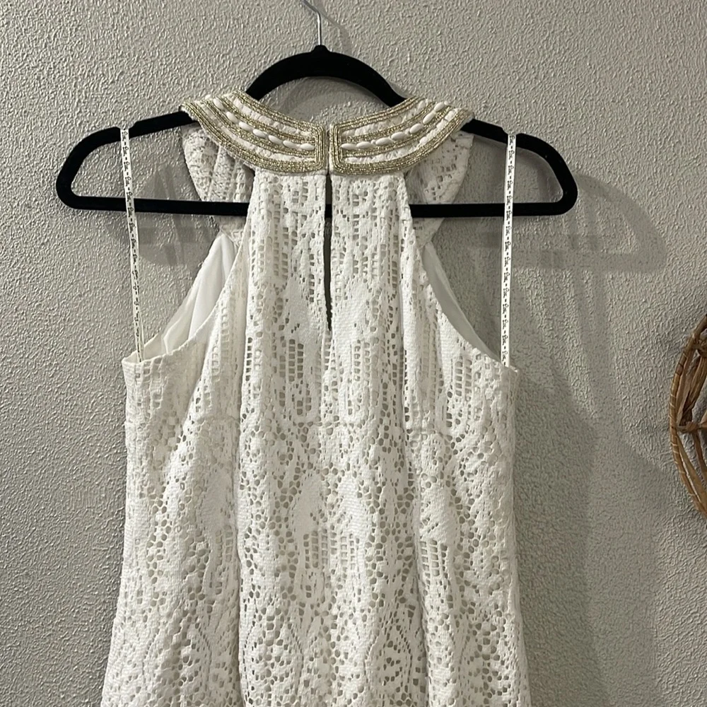 Lilly Pulitzer Calera Jungle Lace Beaded Dress Size 00 - Picture 9 of 10